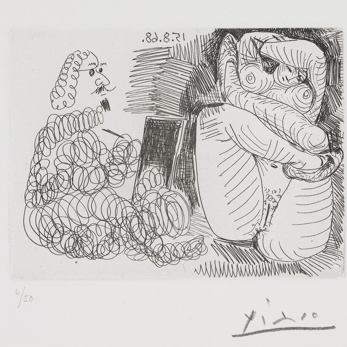 Pablo Picasso — Ла Сери 347: три отпечатка, изображение 3