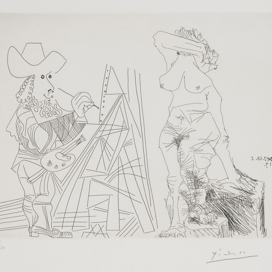 Pablo Picasso — Ла Сери 347: три отпечатка, изображение 4