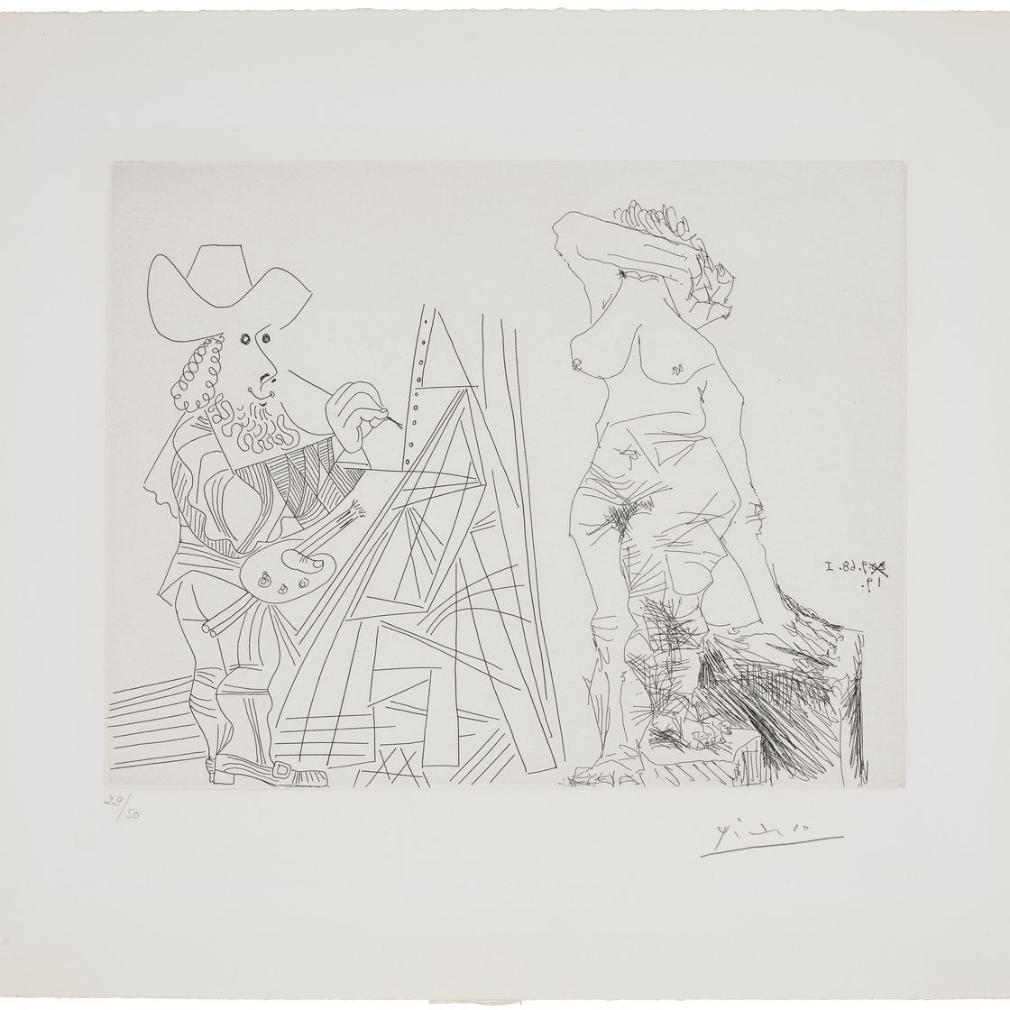 Pablo Picasso — Ла Сери 347: три отпечатка, изображение 10