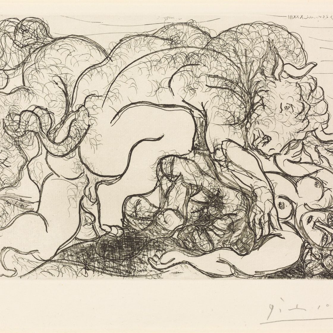 Pablo Picasso — Минотавр, нападающий на амазонку, фото 87 от La Suite Vollard