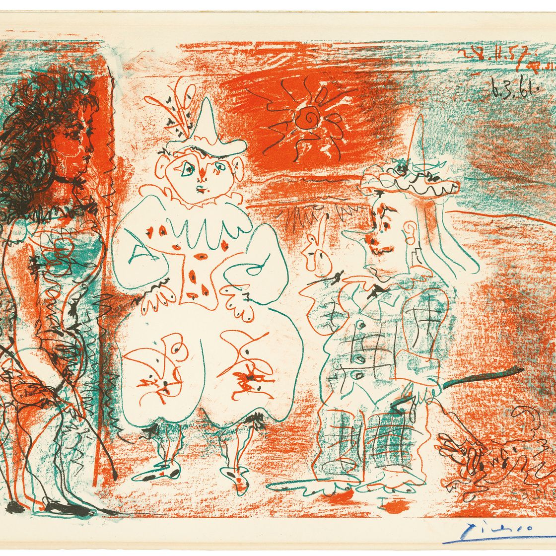 Pablo Picasso — Экюер и клоуны