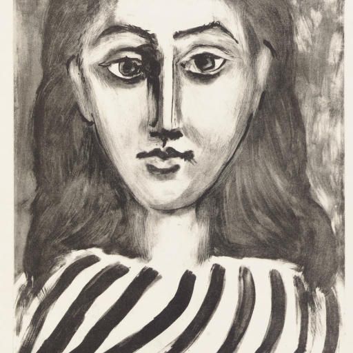 Pablo Picasso — Тет-а-тет с молодой девушкой (В. 589; М. 149)