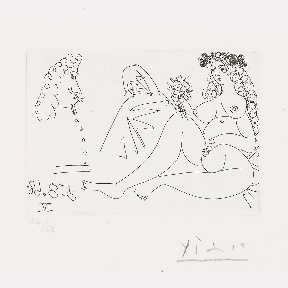 Pablo Picasso — Ла Сери 347: три отпечатка, изображение 4