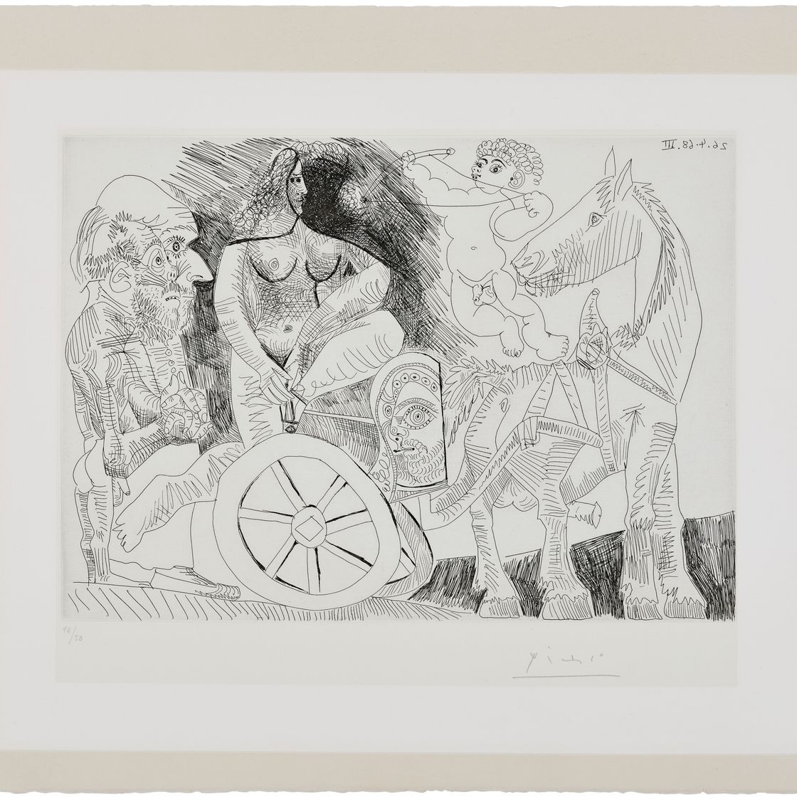 Pablo Picasso — Ла Сери 347: три отпечатка, изображение 8