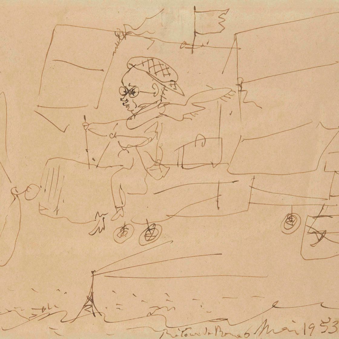 Pablo Picasso — Ретур де Рим, авиатор Сабартес