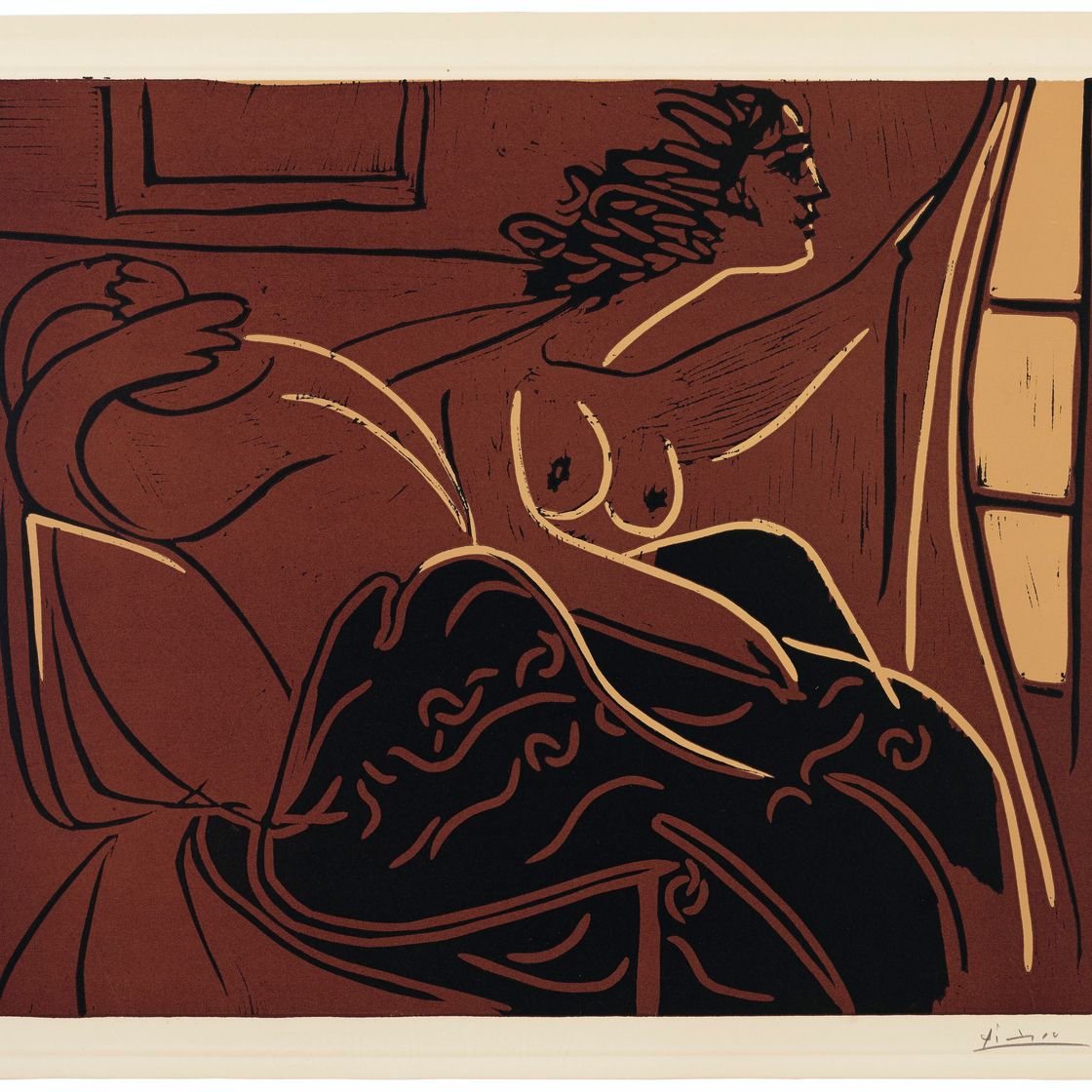 Pablo Picasso — Женщина, наблюдающая за окном