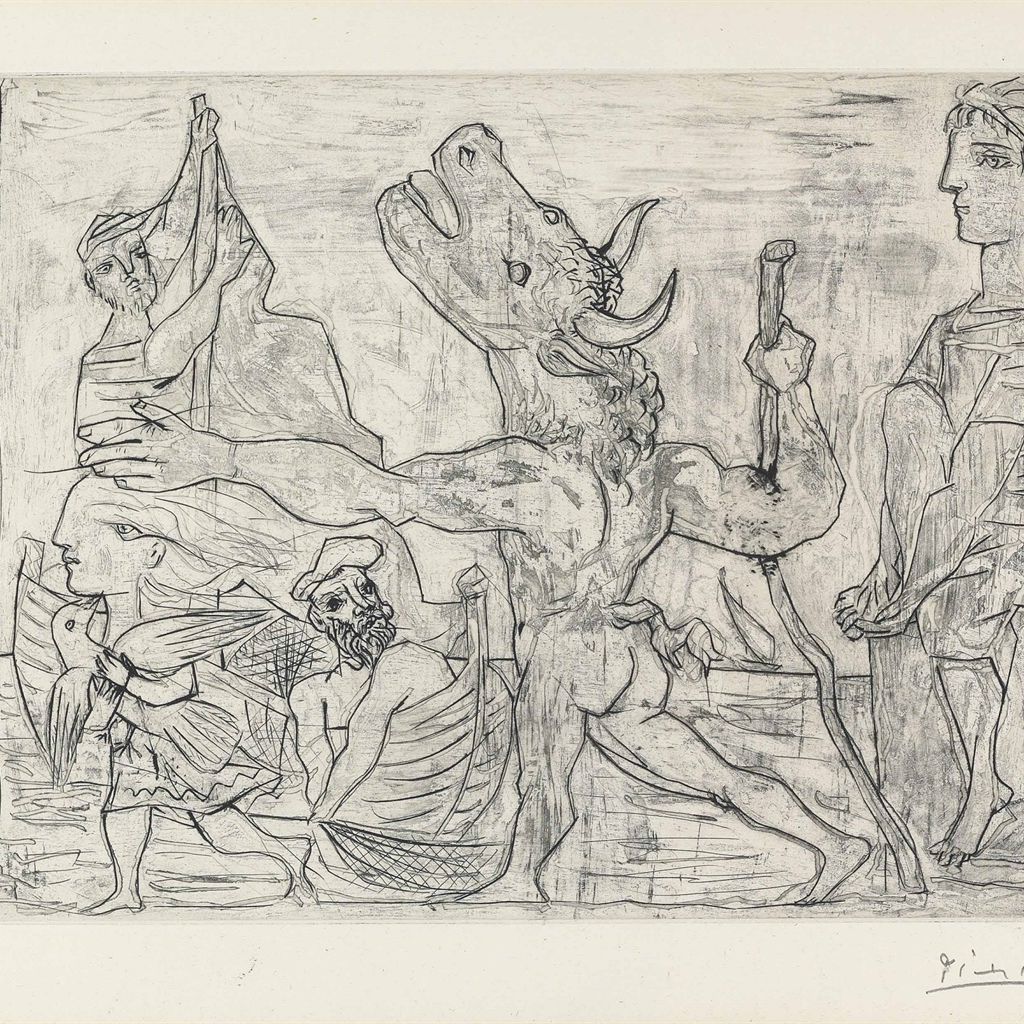 Pablo Picasso — Минотавр, путеводитель по филе III , от: La Suite Vollard