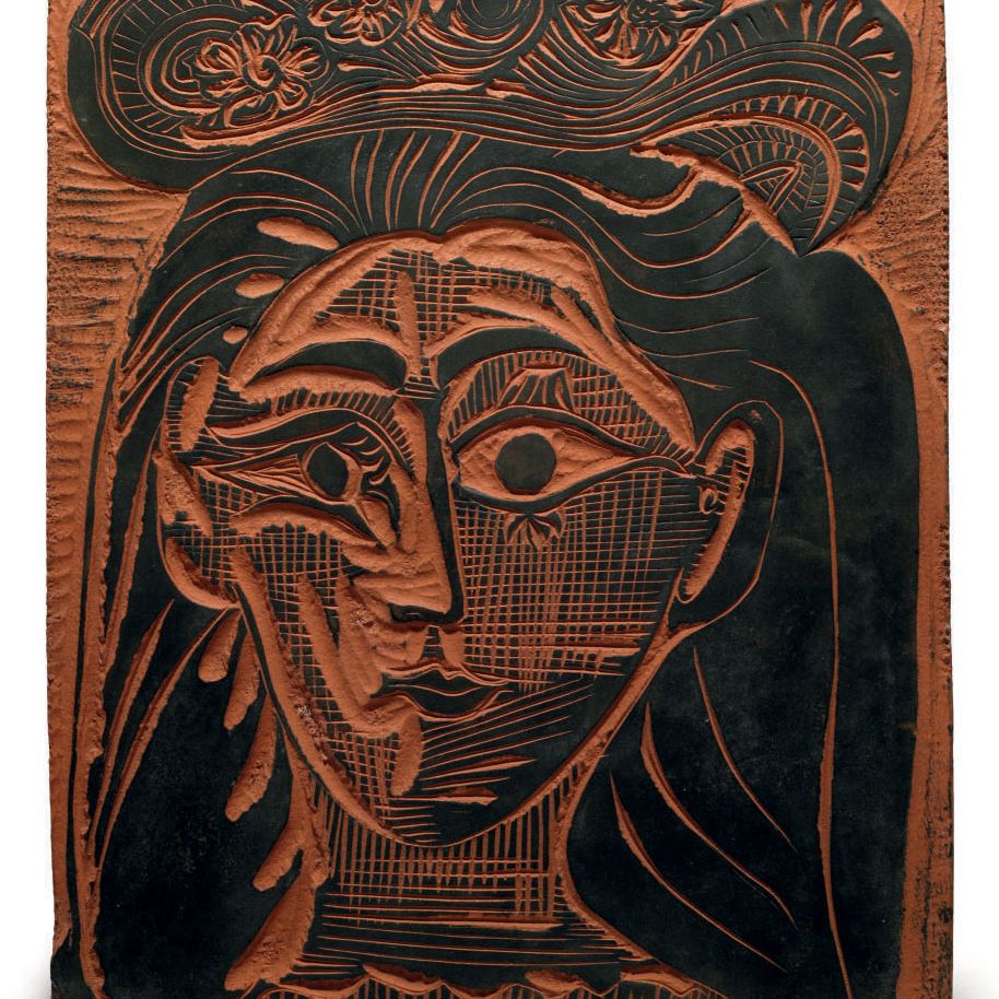 Pablo Picasso — Женщина в шляпке в цветочек (A.R. 521)