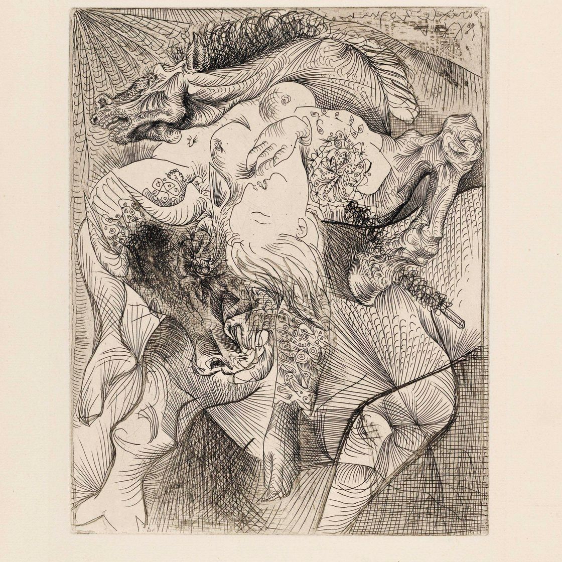 Pablo Picasso — Женщина-тореро II, от: La Suite Vollard (B. 220; Ba. 426)
