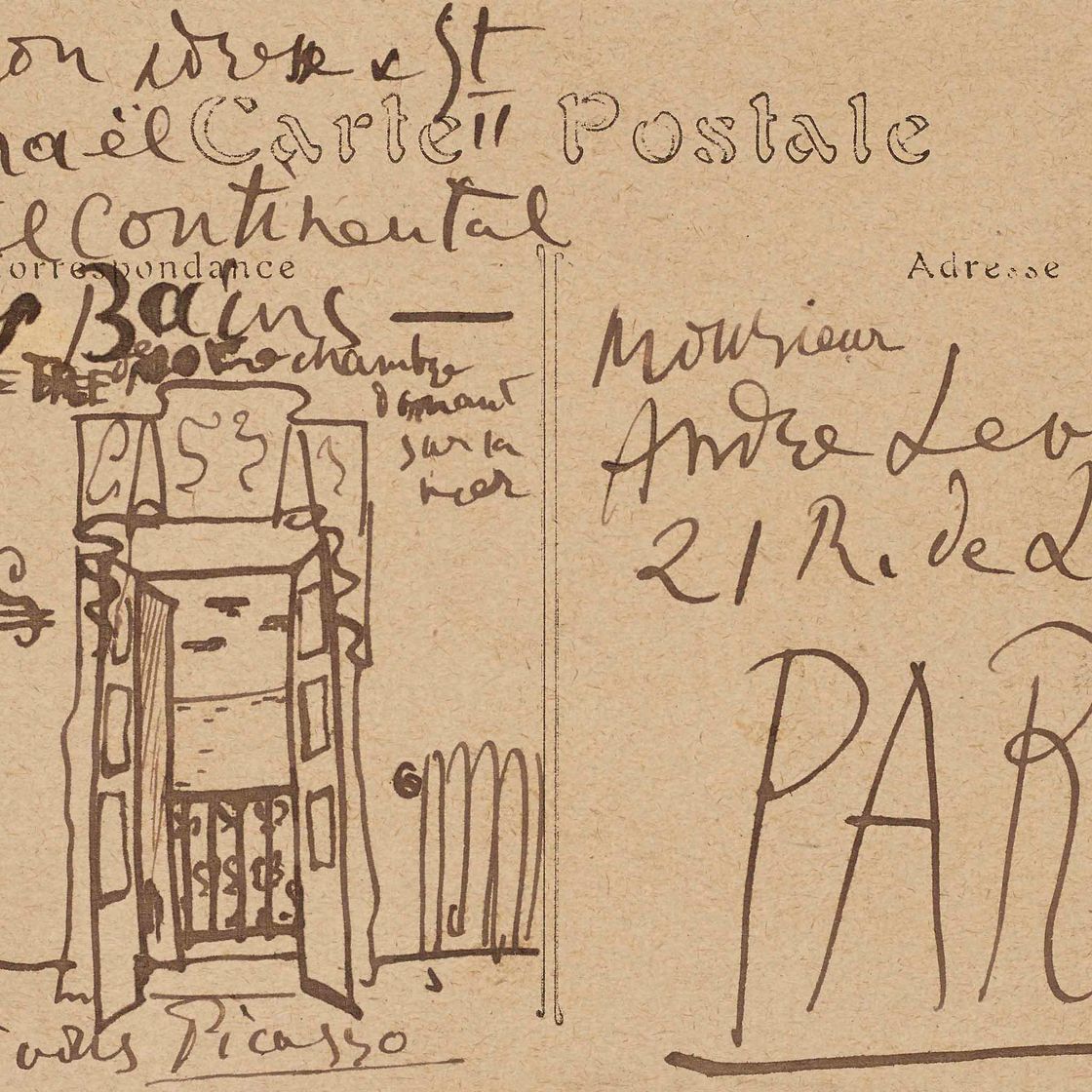 Pablo Picasso — Вид из окна (Карта почтовых отправлений на уровне Андре)