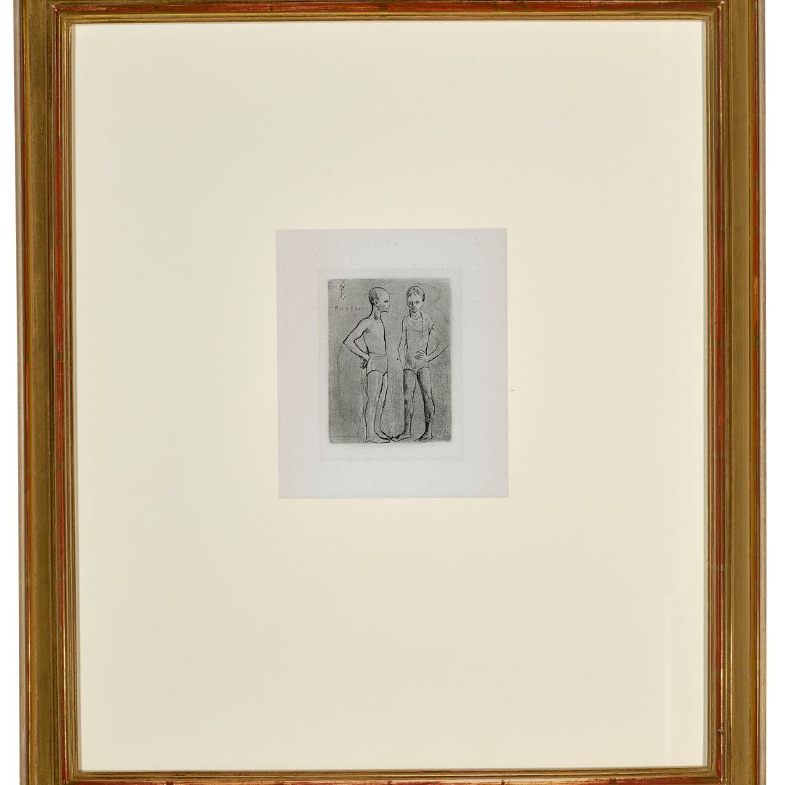 Pablo Picasso — "Двое сальтимбанков" из "Свиты Сальтимбанков", изображение 2