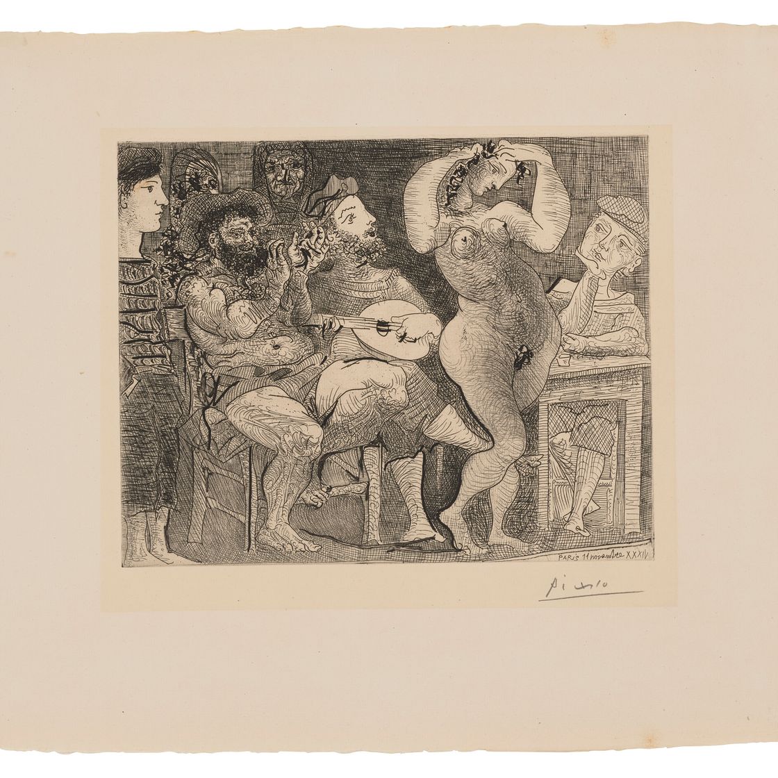 Pablo Picasso — В ресторане la taberna. Любители каталонского борде