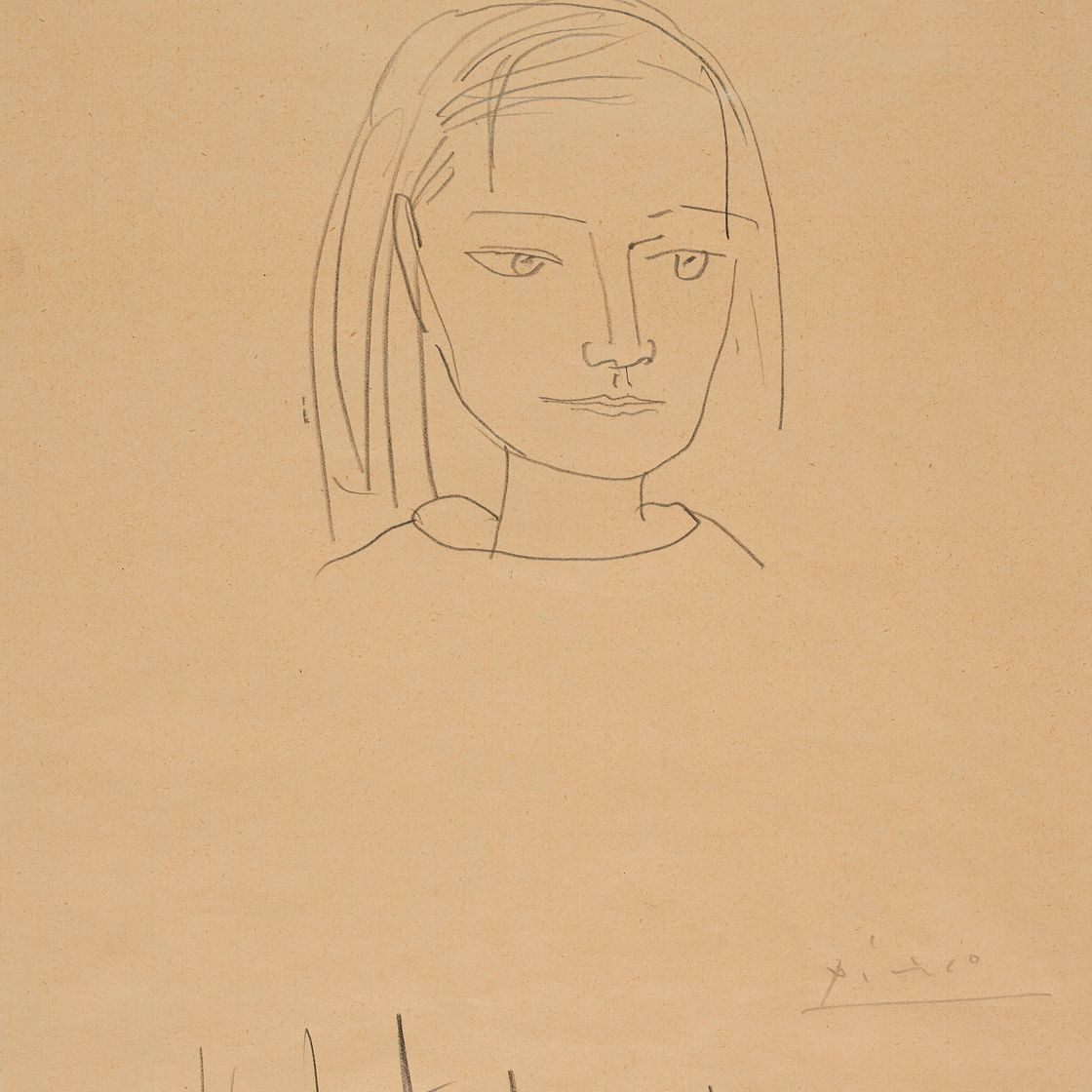 Pablo Picasso — Портрет молодой девушки, II
