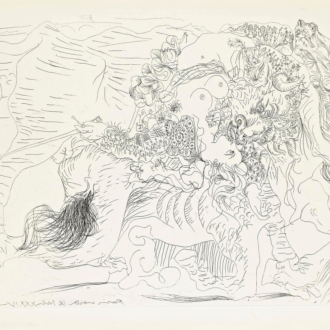 Pablo Picasso — Женщина-тореро. Дернье Байзер? (В. 1329; В. 425)