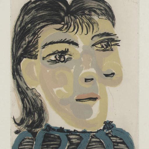 Pablo Picasso — Тет-а-тет с женщиной № 2. Портрет Доры Маар (Б. 1340; Б. 650)