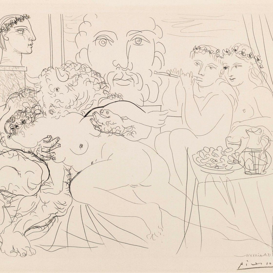 Pablo Picasso — Средство для ухода за кожей вокруг глаз une femme, от: La Suite Vollard (B. 191; Ba. 350)