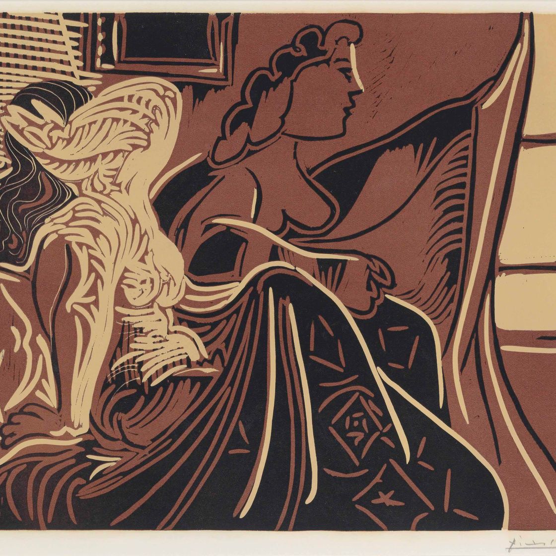 Pablo Picasso — Две женщины перед окном, изображение 1