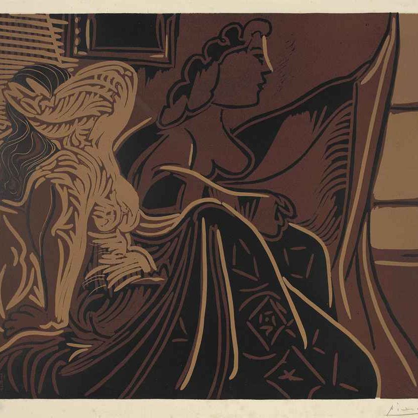 Pablo Picasso — Две женщины перед окном (B. 924; Ba. 1252 IIBa)