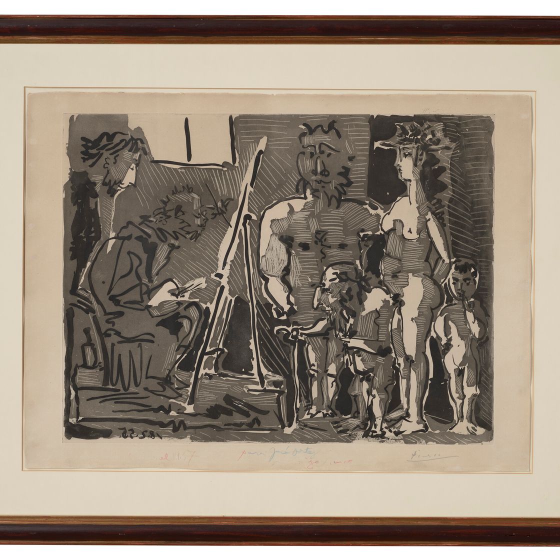 Pablo Picasso — Посетители-богословы в ресторане, изображение 2