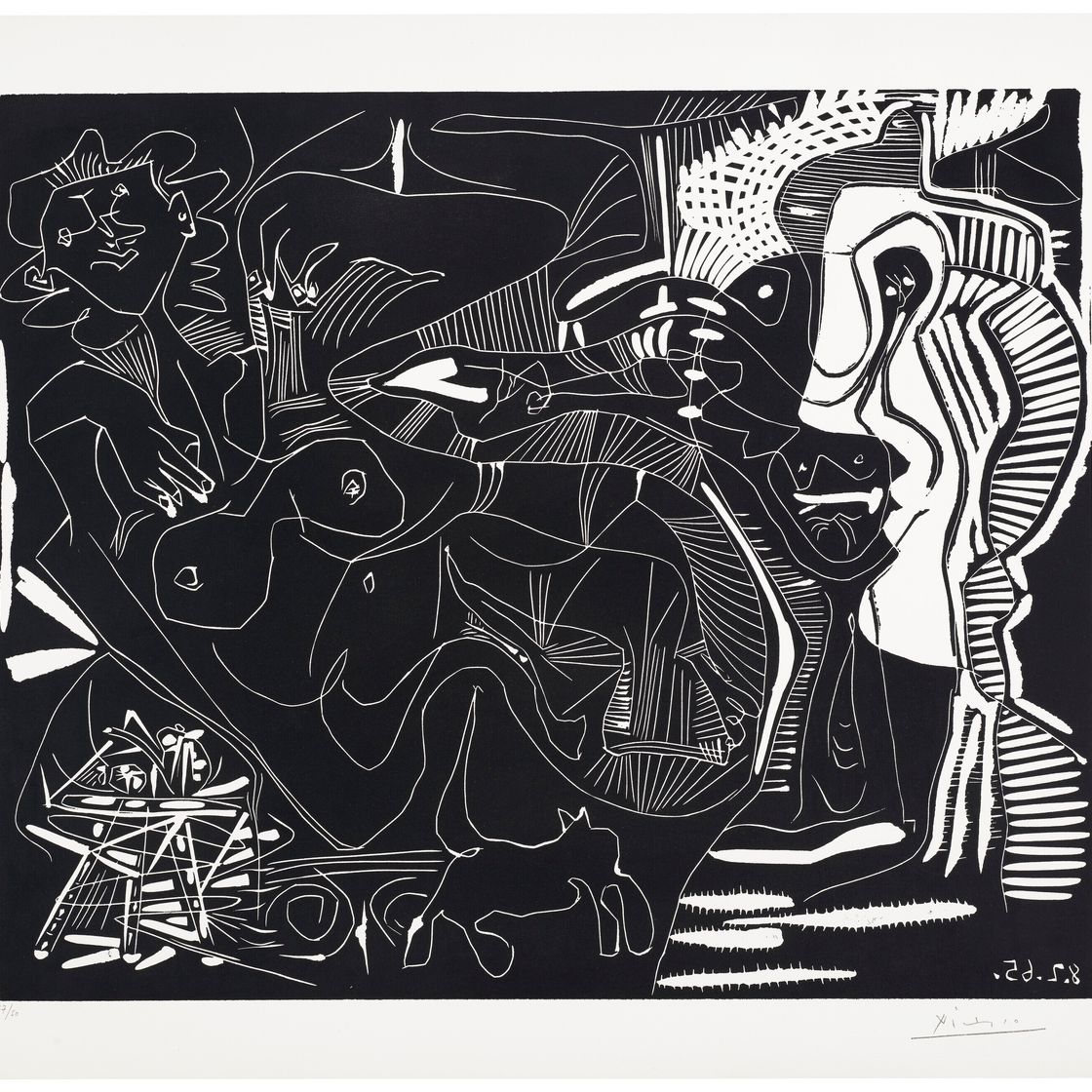 Pablo Picasso — Ле Те: две новые женщины общаются друг с другом