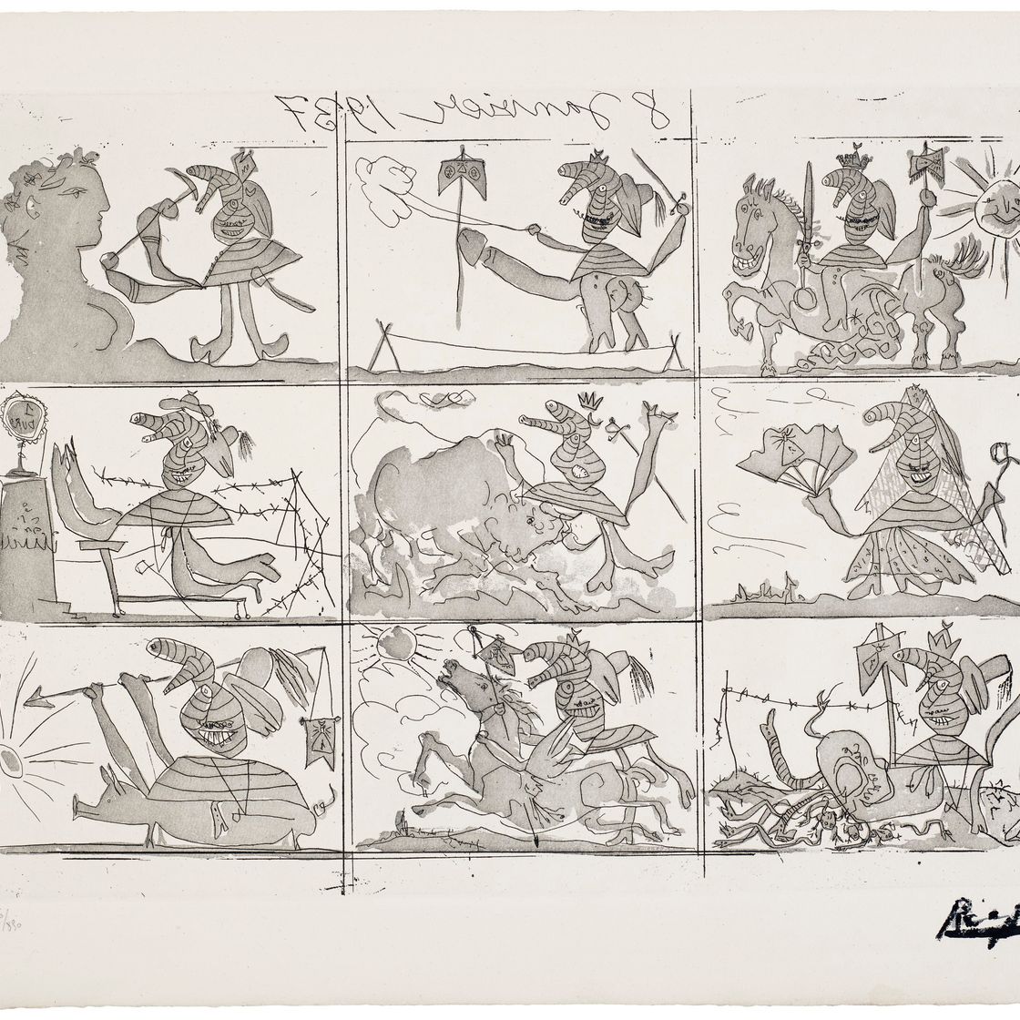 Pablo Picasso — Сын и мать Франко I и II, изображение 3