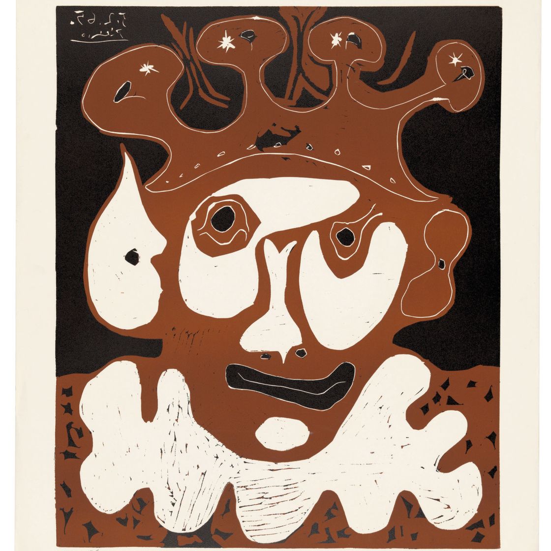 Pablo Picasso — Тет-де-Буффон - карнавал 1965