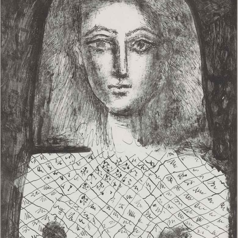 Pablo Picasso — Корсаж для волос в стиле Карро (B. 601; M. 175-бис)