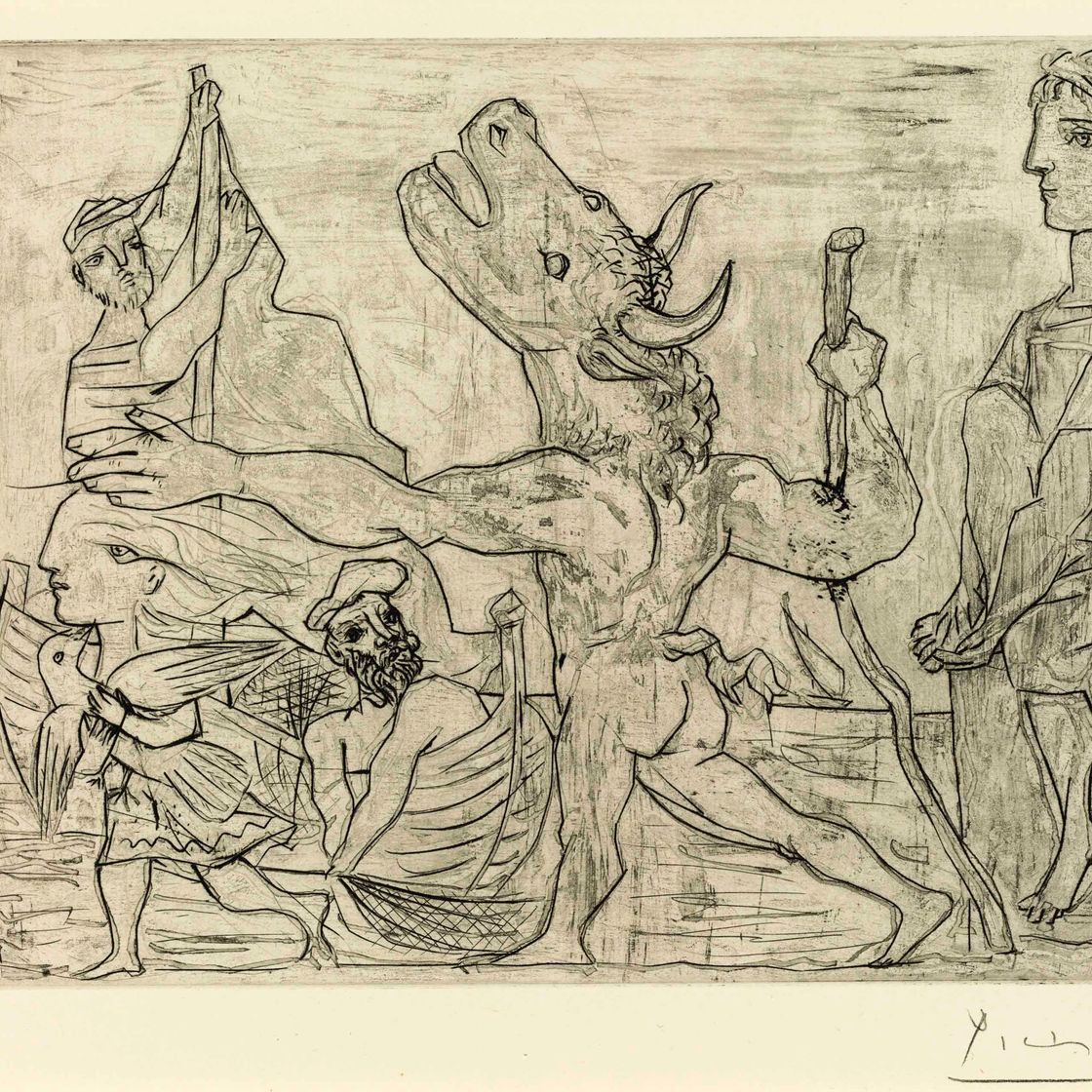 Pablo Picasso — Минотавр - путеводитель по маленькой голубке из "Ла Сюит Воллар"
