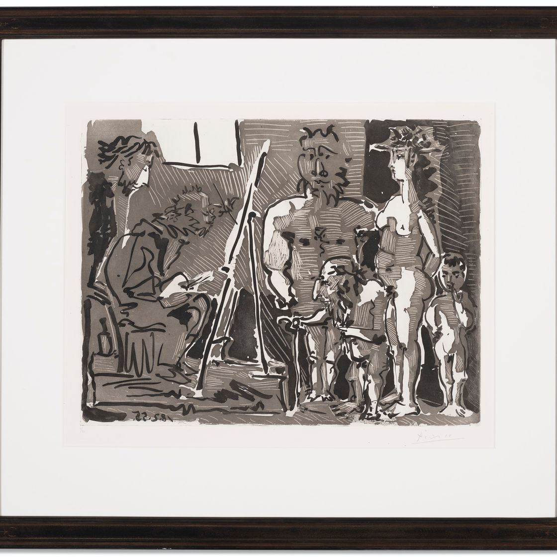 Pablo Picasso — Посетители-богословы в ресторане, изображение 2