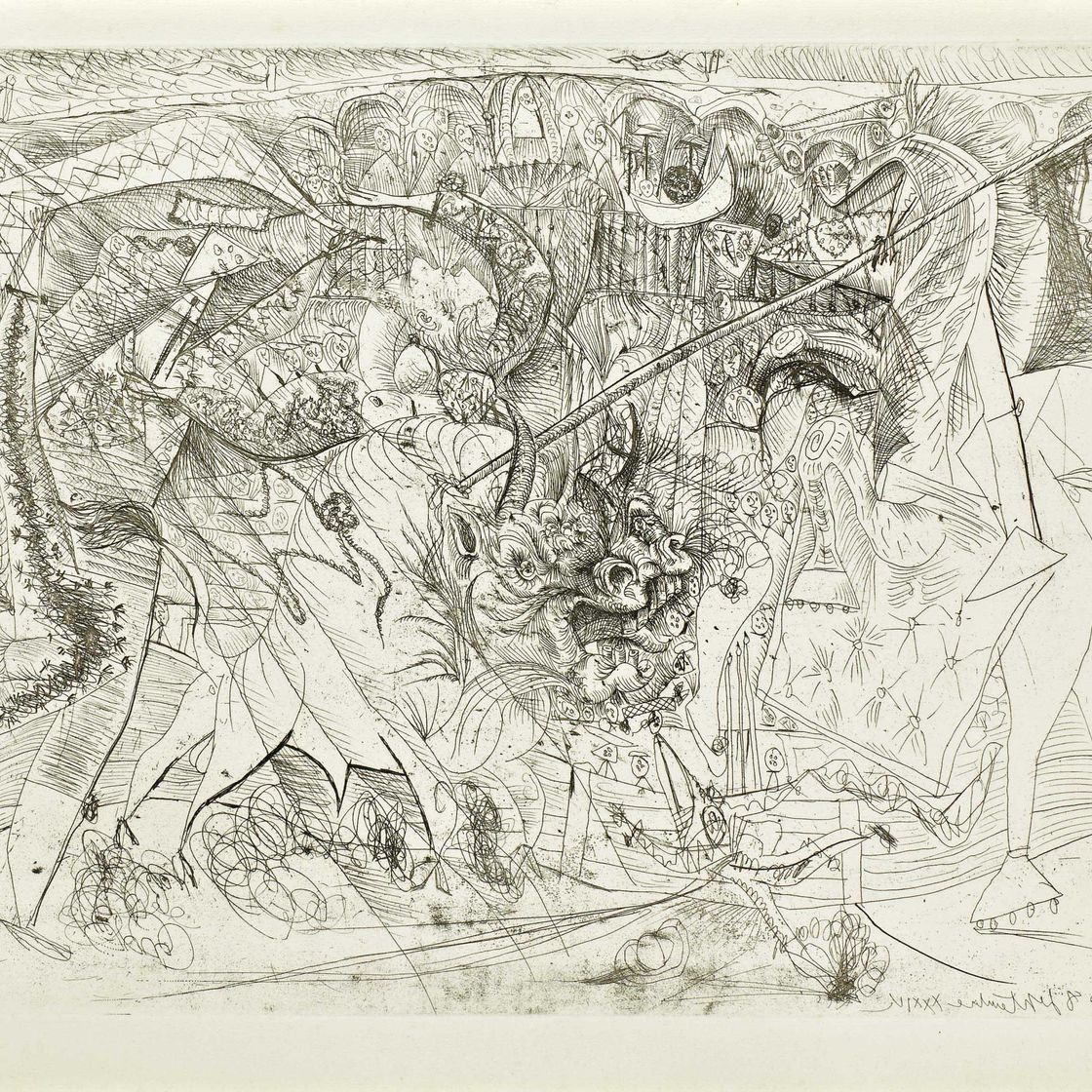 Pablo Picasso — Большая коррида для женщин-тореро (B. 1330; Ba. 433)