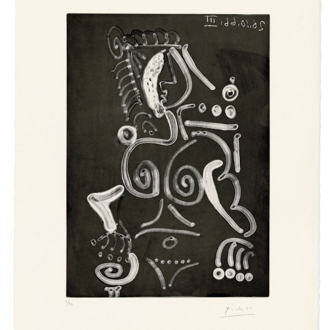 Pablo Picasso — Новая женщина от fauteuil, от: Série 347