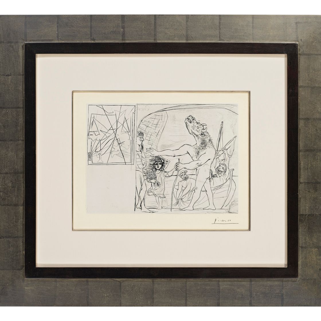 Pablo Picasso — Минотавр - путеводитель по филе в ночи I из "Сюиты Воллара"