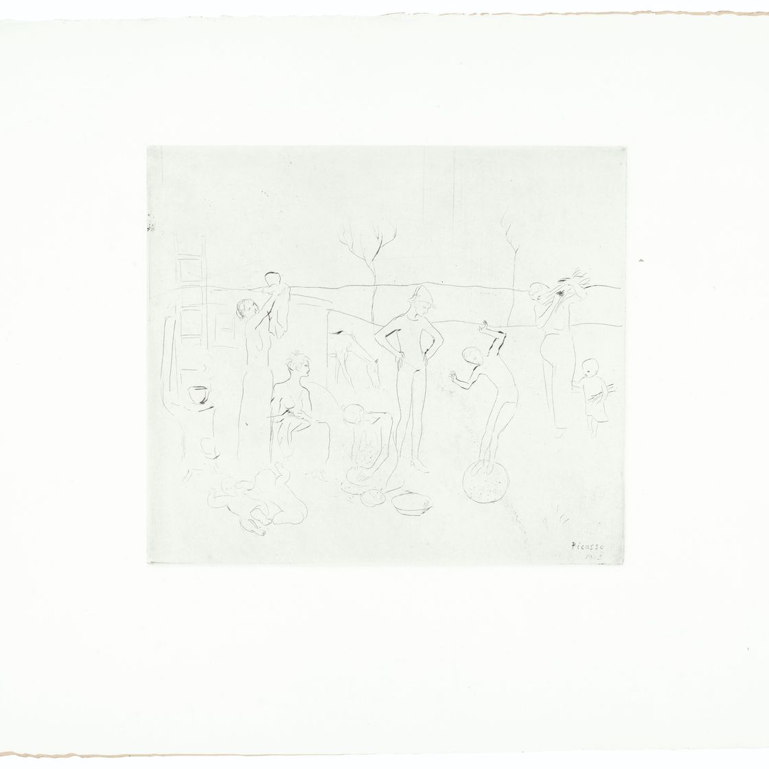 Pablo Picasso — "Сальтимбанки" из "Свиты Сальтимбанков", изображение 1