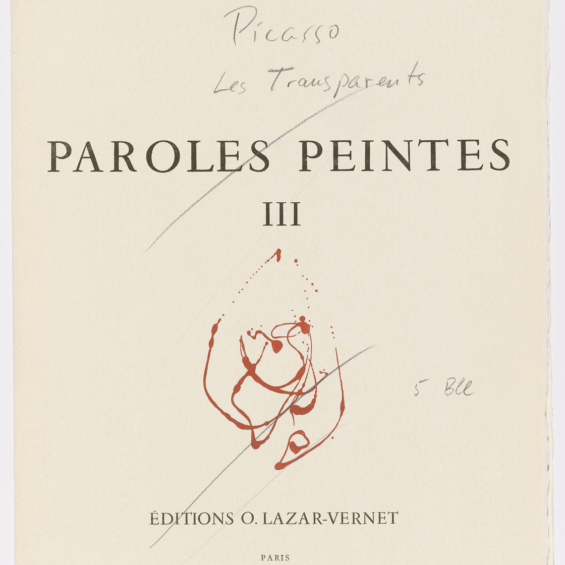 Pablo Picasso — Пять тарелок от Рене Шара: Les Transparents, изображение 6