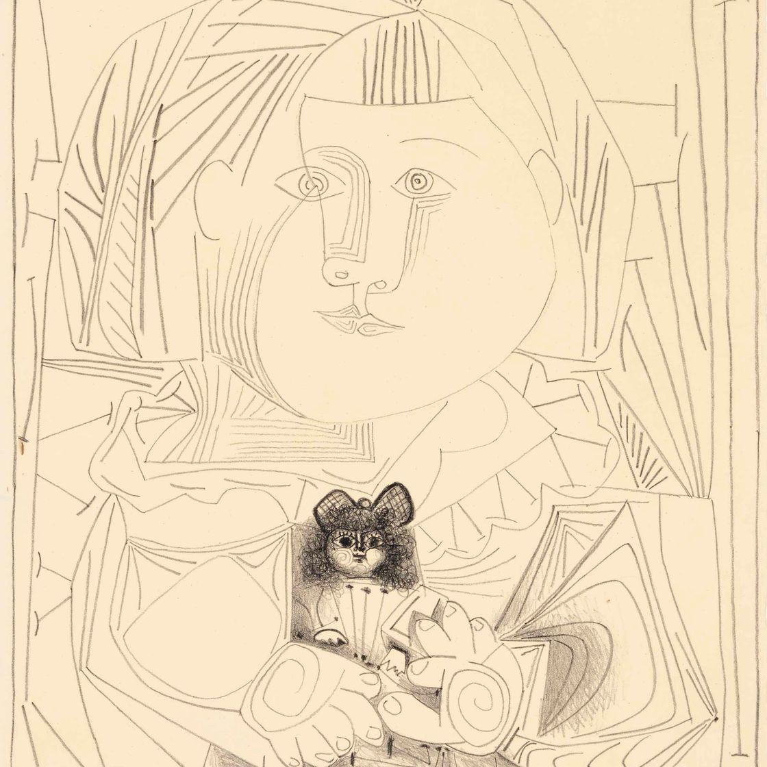 Pablo Picasso — Палома и ее пирожное, Блан Фон