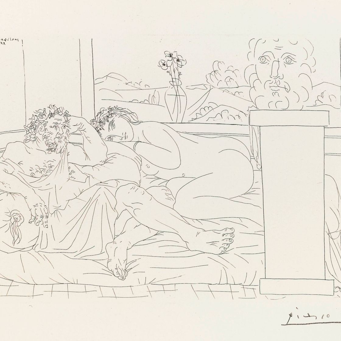 Pablo Picasso — Выставка работ скульптора IV, автор: Ла Сюит Воллар (B. 174; Ba. 327)