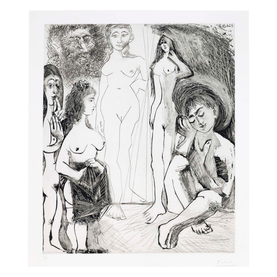 Pablo Picasso — Молодой парень-реваншист: "Женщины!", из серии 347