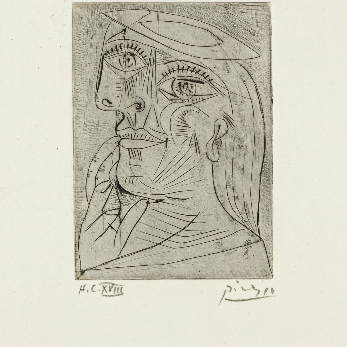 Pablo Picasso — "Тет-а-тет", от "Солидарности" (B. 317; Ba. 635; см. C. books 29)