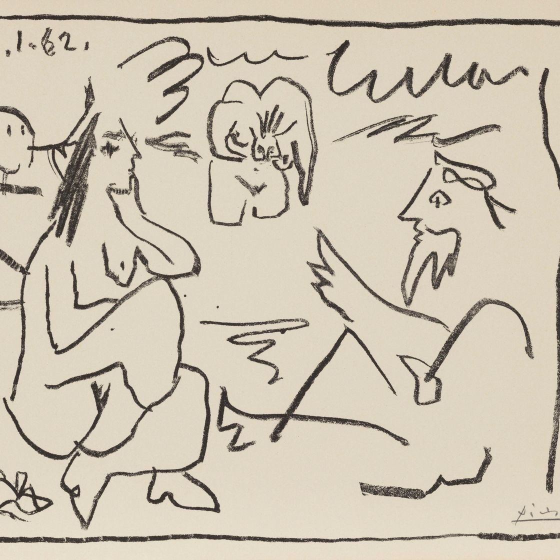 Pablo Picasso — Без названия, из "Дежурных"