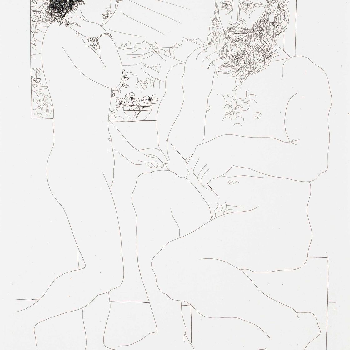 Pablo Picasso — Скульптор Сонгеан, автор модели из серии "Нуар" и "три анемоны" из "Ла Сюит Воллар"