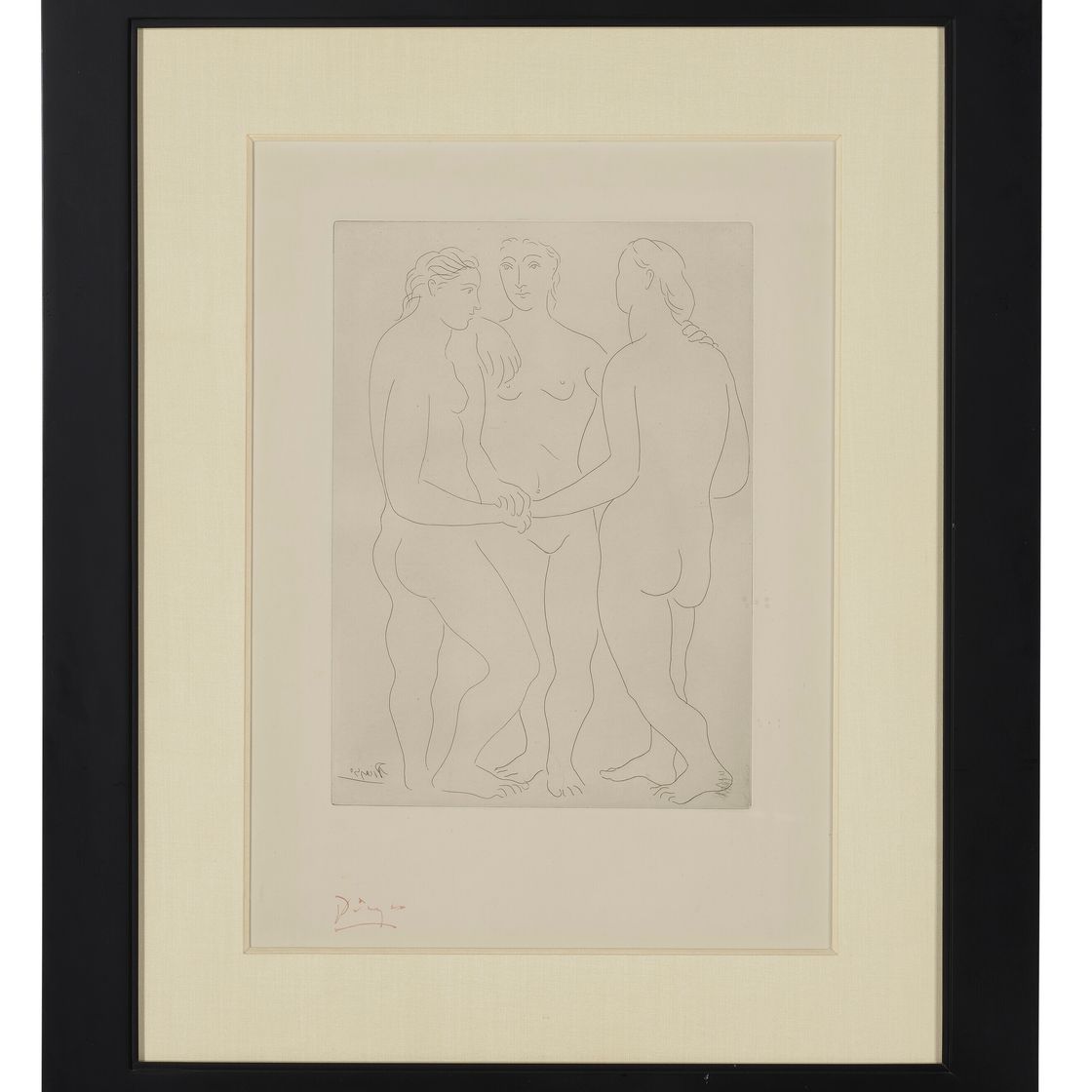Pablo Picasso — Трое друзей, изображение 2