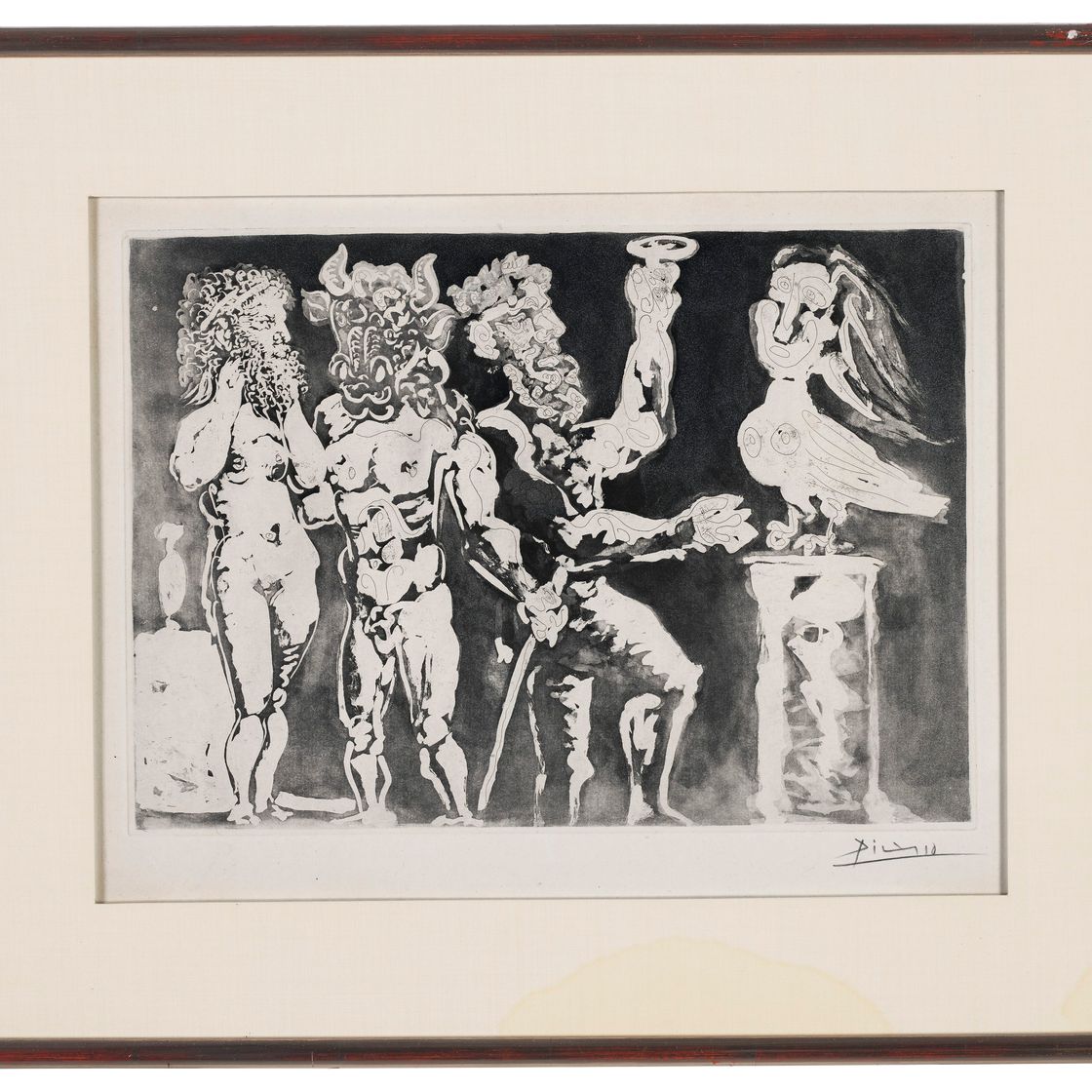 Pablo Picasso — Персонажи "маскарадных костюмов" и "Роковая женщина" из "Люкса Воллара", изображение 2