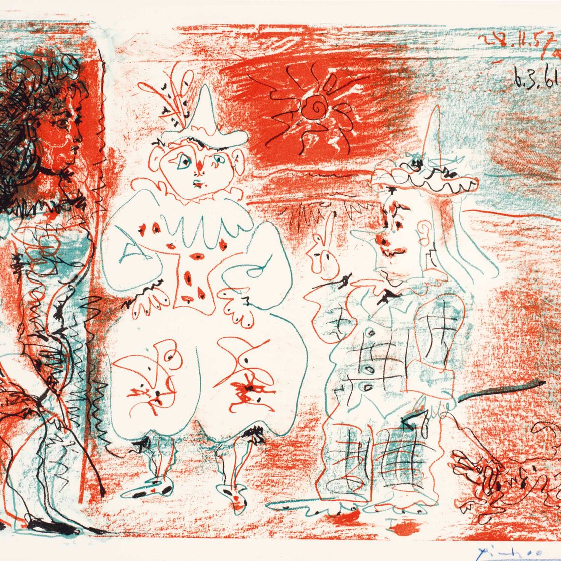 Pablo Picasso — Экюер и клоуны