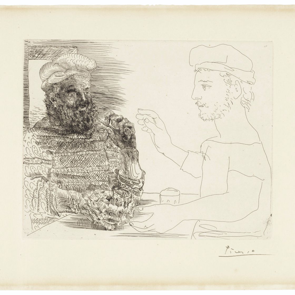 Pablo Picasso — Двое каталонских друзей из La Suite Vollard