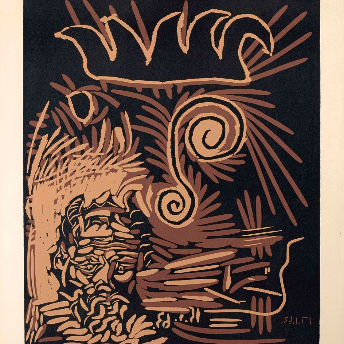 Pablo Picasso — Старый буффон