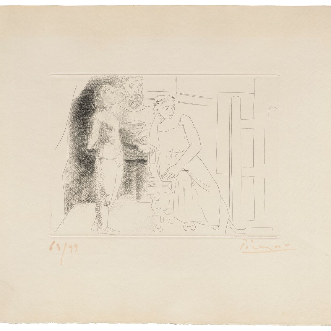 Pablo Picasso — Пример из двух моделей, относящихся к нелегкому труду, от шеф-повара ресторана Inconnu