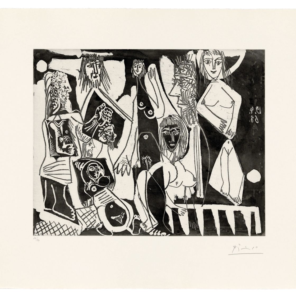 Pablo Picasso — Женщина в поисках приключений: мужчины и женщины, от: Série 347