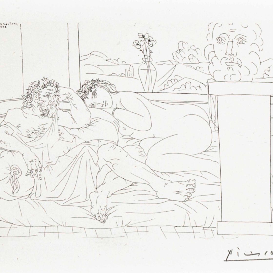 Pablo Picasso — Памятник скульптору, IV, из коллекции La Suite Vollard