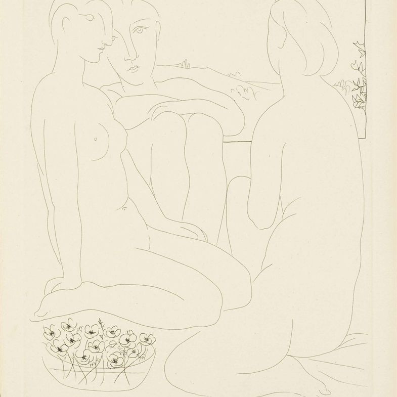 Pablo Picasso — Трое новых женщин перед самым окном, от: La Suite Vollard
