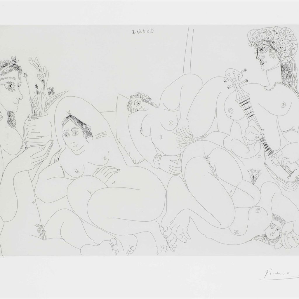 Pablo Picasso — Клиника для женщин-турчанок, живущих в уединении, от: La Série 347